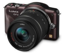 Load image into Gallery viewer, Panasonic Lumix DMC-GF3 12 MP Micro 4/3 Mirrorless Digital Camera with 3-Inch Touchscreen LD and 14-42mm Zoom Lens (Brown)
