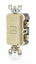 Load image into Gallery viewer, Leviton AFRBF-I 20-Amp 120-Volt SmartlockPro Outlet Branch Circuit Arc Fault Circuit Interrupter Blank Face Receptacle, Ivory
