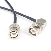 Load image into Gallery viewer, BNC Antenna Cable BNC Male to BNC Male RA 90 Degree RF Coax Connector Extension
