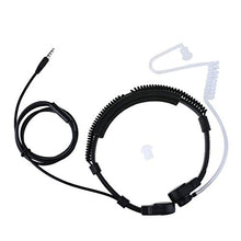 Load image into Gallery viewer, 1Pin Adjustable 3.5mm Earpiece Acoustic Tube Coil Anti-Radiation Covert Air Tube Headset with Throat Mic for Cellphone
