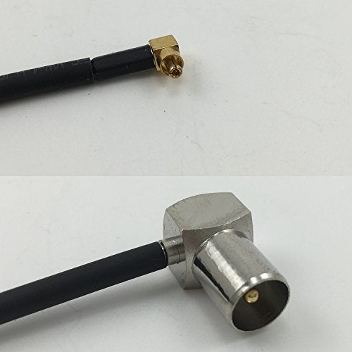 6 inch RG188 MC CARD MALE ANGLE to DVB Pal Male Angle Pigtail Jumper RF coaxial cable 50ohm Quick USA Shipping