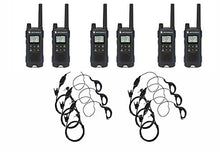 Load image into Gallery viewer, Motorola T460 Two-Way Radio/Walkie Talkie 6 Pack with 6 Curl Earpieces
