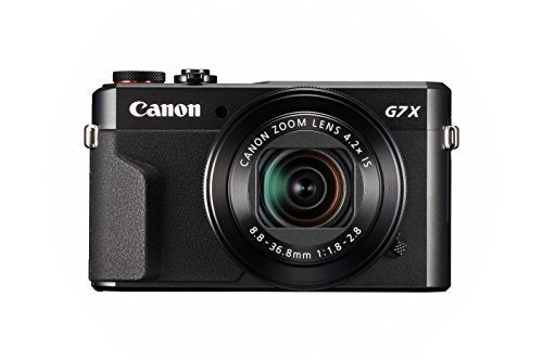 Canon PowerShot Digital Camera [G7 X Mark II] with Wi-Fi & NFC, LCD Screen, and 1-Inch Sensor - Black, 100 - 1066C001