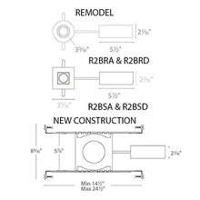 Load image into Gallery viewer, WAC Lighting R2BRD-N930-WT Oculux 2&quot; LED Round Open Reflector Trim Engine and Universal Housing in White Finish; Narrow Beam, 90+CRI and 3000K
