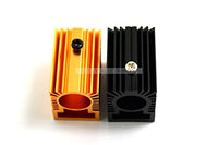 2pcs Aluminum Radiator Heatsink 20x27x50mm for 12mm-13mm Laser Diode Module Golden Gold&Black