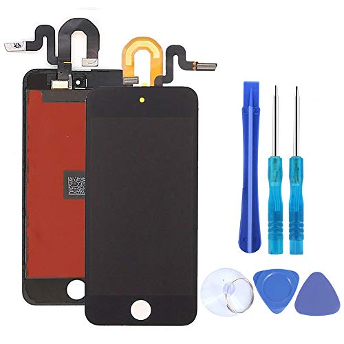 Compatible with iPod Touch 5th 6th 7th Generation Screen Replacement LCD Screen with Free Repair Tools (Touch 5/6/7 Black)
