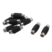 uxcell Audio Video Cable Wire RCA Female to Female Connector Coupler Jack Adapter 10pcs