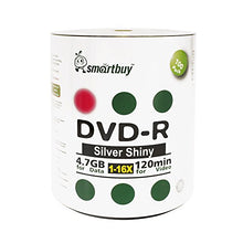Load image into Gallery viewer, Smartbuy 200-disc 4.7GB/120min 16x DVD-R Shiny Silver Blank Media Record Disc + Free Micro Fiber Cloth
