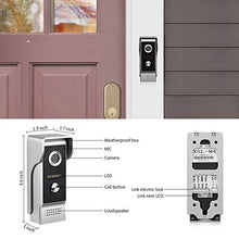 Load image into Gallery viewer, Wired Video Intercom System, Video Doorphone 9 Inches Monitor with Camera Wired Video Doorbell Kits Support Unlock, Monitoring, Dual-Way Intercom for House Office Apartment(Need Connection Line)
