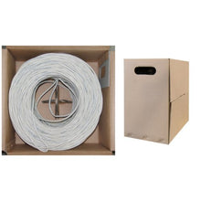 Load image into Gallery viewer, ACCL, 1000 ft, Bulk Cat6 White Ethernet Cable, Solid, UTP (Unshielded Twisted Pair), Pullbox
