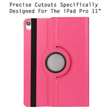 Load image into Gallery viewer, SumacLife JY_IPPLEA504 iPad Pro 11&quot; Case - Vegan Leather Portfolio Case for Apple iPad Pro 2018 with Folding Auto Sleep/Wake Cover and Built-in Multi-Angle Stand (Pink)
