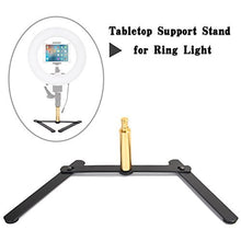 Load image into Gallery viewer, Ring Light Support Stand, ZOMEI Desk Stand for Makeup,Portrait,Selfie,YouTube Video,Live Webcast,Still Life Photography
