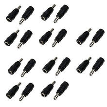Load image into Gallery viewer, Dahszhi DC Power Adapter 5.5mm x 2.5mm Male Plug to 5.5mm x 2.1mm Female Jack for Universal Laptop Interface Power Cable Connector - 20pcs
