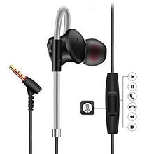 Load image into Gallery viewer, Over Ear in Ear Noise Ia Running Headphone solating Sport Headphones Earbuds Earphones w/Remote and Mic Wired Stereo Workout for Jogging Gym Exercise Cell Phone Ear Buds Black (5-Piece)
