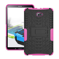 T580 Case, Galaxy Tab A 10.1 T585 Protective Cover Double Layer Shockproof Armor Case Hybrid Duty Shell with Kickstand for Samsung Galaxy Tab A 10.1 SM-T580/ T580N/ T585/T585C 10.1-inch Tablet Rose