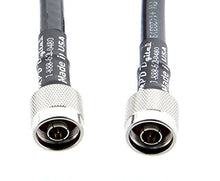 Load image into Gallery viewer, Times Microwave LMR-400 Coaxial Ham/CB Radio Antenna Cable Jumper UHF VHF HF- N Male to N Male Connector -US Made- 60 FT
