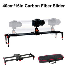 Load image into Gallery viewer, 16&quot; Carbon Fiber Smartphone Slider Track Stabilizer
