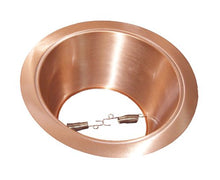 Load image into Gallery viewer, 6&quot; Copper Open Reflector trim for Par30/R30 Line Voltage Recessed Light-Fit Halo/Juno
