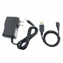 Load image into Gallery viewer, Power Adapter Charger + USB Cord for D2 Pad Tablet D2-721 BK 721PK 721BL 721WH
