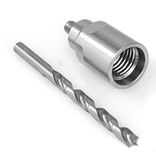 Load image into Gallery viewer, 1&quot; x 8 tpi Bottle Stopper Chuck with Pilot Hole Drill Bit. Designed To Mount A Bottle Stopper Blank To Your Lathe Without Using A Jaw Chuck. For use with 3/8 x 16tpi Bottle Stoppers
