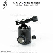 Load image into Gallery viewer, KPS G4D GimBall Head - Professional 40mm Ball Head with Gimbal
