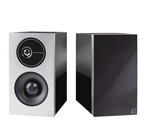 Definitive Technology D7 High Performance Demand Series Bookshelf Speakers, New and Unique Tweeter Design, Acoustically Transparent Magnetic Grille, Pair, Premium Piano Black