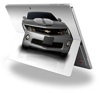 2010 Chevy Camaro Silver - White Stripes - Decal Style Vinyl Skin fits Microsoft Surface Pro 4 (Surface NOT Included)