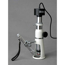 Load image into Gallery viewer, AmScope H2510-5M Digital Handheld Stand Measuring Microscope, 20x/50x/100x Magnification, 17mm Field of View, Includes Pen Light, 5MP Camera with Reduction Lens, and Software
