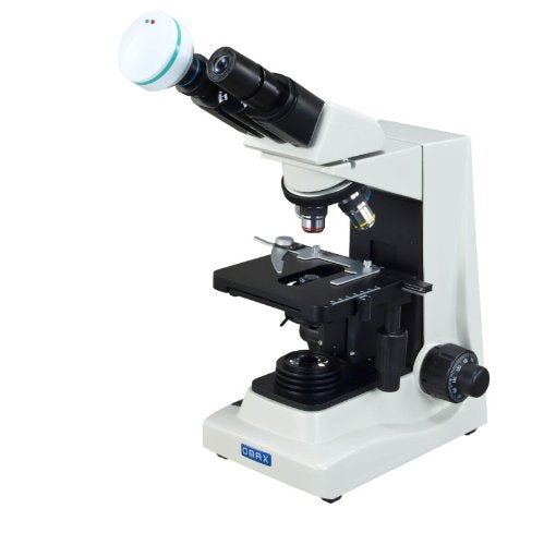 OMAX 40X-1600X Advanced Lab Binocular Compound Microscope with Reversed Nosepiece and 2.0MP USB Camera