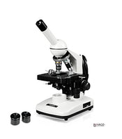 Parco Scientific PBS-502L-E2 Monocular Compound Microscope, 20X WF Eyepiece,40x2000x Magnification, 1.25 NA Abbe Condenser, Coaxial Coarse & Fine Focus, Mechanical Stage