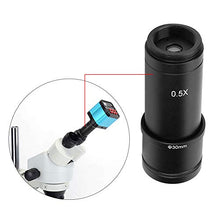 Load image into Gallery viewer, Microscope Adapter CCD Camera Eyepiece Lens 0.5X C-Mount 30/30.5mm Two Adapters
