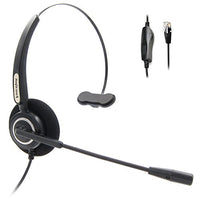 Volume Adjuster and Mute Switch Headset Office Monaural Headset with Microphone RJ9 Plug for Cisco IP Phones 794X 796X 797X 69XX Series and 8811,8841,8851,8861,8941,8945,8961,9951,9971 etc