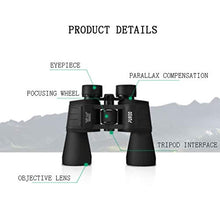 Load image into Gallery viewer, 10X50 Binoculars High-Definition Low-Light Night Vision Nitrogen-Filled Waterproof for Climbing, Concerts,Travel.
