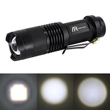 Load image into Gallery viewer, AR happy online (5 Pack) AR-100 LED Flashlight, 3 Light Modes Mini Tactical Torch, 350 Lumens Adjustable Focus Zoomable Light for Indoor, Outdoor, Camping, Hiking and Emergency
