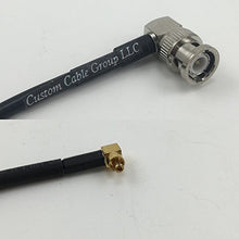 Load image into Gallery viewer, 12 inch RG188 BNC MALE ANGLE to MC CARD MALE ANGLE Pigtail Jumper RF coaxial cable 50ohm Quick USA Shipping
