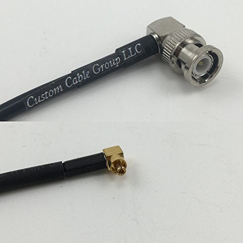 12 inch RG188 BNC MALE ANGLE to MC CARD MALE ANGLE Pigtail Jumper RF coaxial cable 50ohm Quick USA Shipping