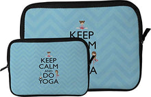Load image into Gallery viewer, Keep Calm &amp; Do Yoga Tablet Case/Sleeve - Large
