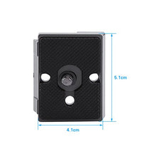 Load image into Gallery viewer, manfrotto 7391 y mounting Plates, Acouto Quick Release Plate for Camera Tr 1/4 Screw Hole Quick Release Plate Camera Fit Plate Fit for Manfrotto 200PL-14 Metal Alloy

