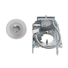 Load image into Gallery viewer, Leucos Recessed Low Voltage Light Disk Trim with Housing Frosted Glass MR16 Satin White
