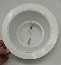 Load image into Gallery viewer, 10 Pack-White Light Trim Ring Recessed Can 6&quot; Inch Over Size Oversized Lighting Fixture
