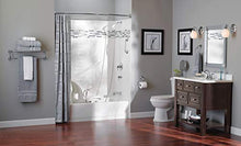 Load image into Gallery viewer, Moen YB2894CH Eva 24-Inch Wide Bathroom Hotel-Style Towel Shelf with Towel Bar, Chrome
