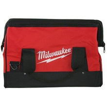 Load image into Gallery viewer, Milwaukee 17 Inch Heavy Duty Canvas Tool Bag with 6 Interior Pockets, Reinforced Bottom, and Strap Ring (Shoulder Strap Not Included)
