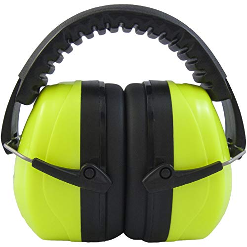 JORESTECH Safety Earmuffs Lime Adjustable Headband Noise Reduction for Construction Shooting Hunting Sports NRR 27dB SNR 31dB EM-502