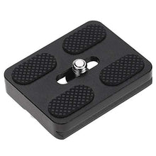 Load image into Gallery viewer, Acouto 1/4&quot; Screw Anti-Skid Quick Release Plate 50mm Universal Camera Photography Accessory, Black
