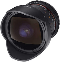 Load image into Gallery viewer, Samyang Lens for Video VDSLR (Fixed Focal Length 8mm, Opening T3.822UMC, Fish Eye, CSII), Black
