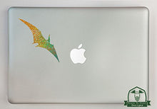Load image into Gallery viewer, Pterodactyl Dinosaur Specialty Vinyl Decal Sized to Fit A 15&quot; Laptop - Gold Metal Flake
