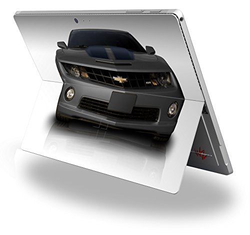 2010 Chevy Camaro Cyber Gray - Black Stripes - Decal Style Vinyl Skin fits Microsoft Surface Pro 4 (Surface NOT Included)
