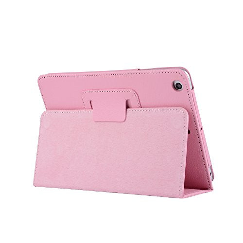 New iPad 9.7 2018 Sleeve,TechCode Premium Folio Case Book Design Cover Multi-Angle Viewing Lightweight Ultra Slim Stand Smart Protective Case for 9.7 inch iPad air1/air2/2017/2018 New iPad,Pink