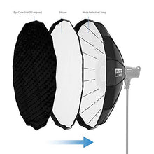 Load image into Gallery viewer, Fovitec - 40&quot; Collapsible White Beauty Dish with Grid for Portrait Photography &amp; Video
