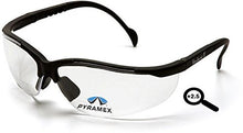 Load image into Gallery viewer, Pyramex V2 Readers Eyewear - Clear + 2.5 Lens, Black Frame , 6 Pack
